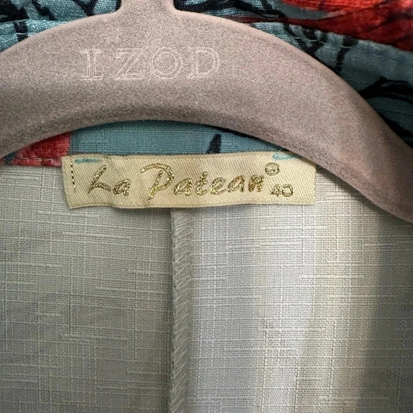 La Patean women’s full button dress, exotic bird all over print. Size 40/Medium - Picture 5 of 5